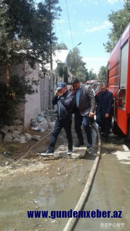 Zığ şosesində baş verən yanğın söndürülüb - FOTO - YENİLƏNİB-4