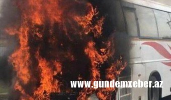 ​DANX Ərdəbildə yanan avtobus haqqında açıqlama verdi