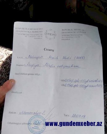 Görmə qabiliyyəti zəif olan gənci hərbi xidmətə apardılar