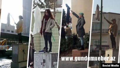 İranda hicabsız foto çəkdirən qadınları 10 il həbs gözləyir