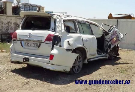 Sahil Babayevin işçisi ağır qəza törətdi — 1 nəfər öldü, özü və 2 nəfər yaralandı (FOTOLAR)