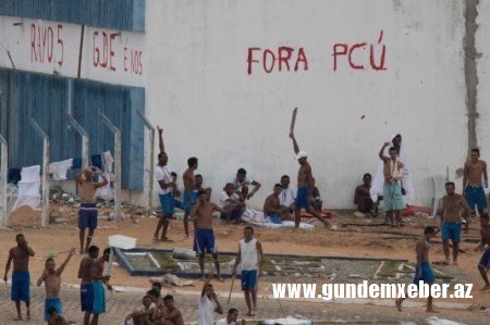 Braziliya həbsxanasında qiyam zamanı 50-dən çox dustaq ölüb
