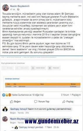 Sabiq deputatdan vəkilin qətlinə ŞOK REAKSİYA: "Mütləq güllələmə anını canlı yayım edəcəm..." (FOTOLAR)