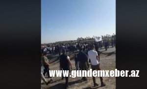Minlərlə azərbaycanlı Tərtər istiqamətində təmas xəttinə yürüş etdi  - VİDEO