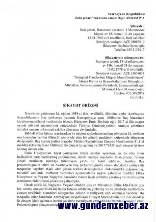 Səbail rayon Prokurorluğu məhkəmə qərarını saymır!-FOTOLAR