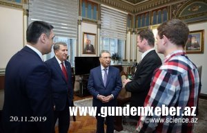 Ramiz Mehdiyev Cəlil Məmmədquluzadənin nəslinin davamçıları ilə görüşüb