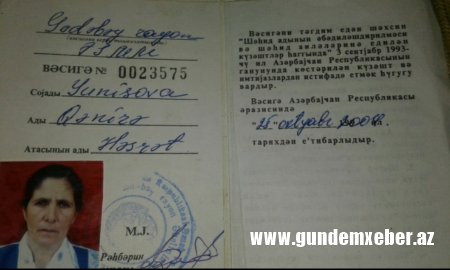 Şəmkirin Qaz İstismarı idarəsi şəhid ailəsini “imtahana çəkir”- ŞOK OLAY