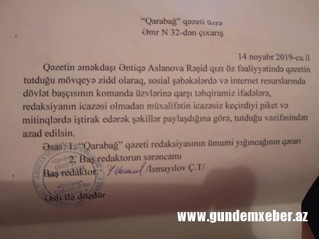 Baş redaktordan erməni əsilli olması ittihamına cavab: "Anaların milliyyəti olmur"