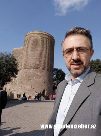 Erməni jurnalistlər Bakıda -Foto