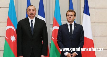 İlham Əliyev Fransa prezidenti ilə Qarabağ münaqişəsini müzakirə etdi