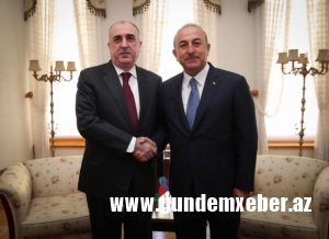 Elmar Məmmədyarov və Mövlud Çavuşoğlu Bakıda görüşdülər