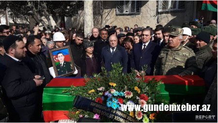 Gəncədə şəhidimizin dəfn mərasimi keçirilir - FOTO - VİDEO - YENİLƏNİR