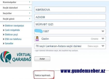 Azadə Kərimova seçki məntəqəsinə xüsusi təyinatla gətirilib - FOTO FAKT