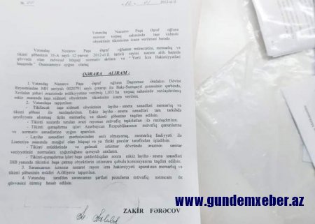 Abşeronda sahibkar təhdid olunur – Etiraz/Video