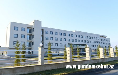 Dövlət başçısı Goranboy Rayon Mərkəzi Xəstəxanasının açılışında iştirak etdi