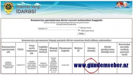 İcra başçısının oğluna aid şirkətlər aşkarlandı - FOTO FAKT