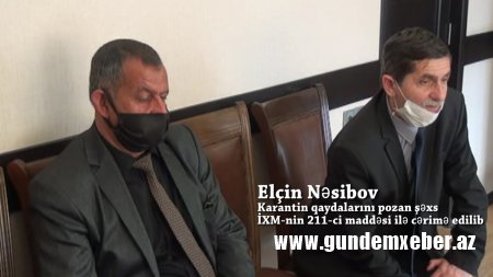 Karantin qaydalarını pozan məktəb direktoru və qəzet redaktoru cərimələndi - FOTO