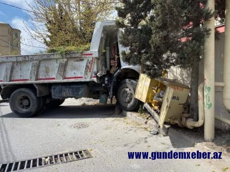 KAMAZLA TÖRƏDİLƏN QƏZA ZAMANI QAZ TƏSƏRRÜFATINA CİDDİ ZƏRƏR VURULDU