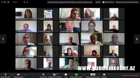 SDU-da rektorluq  növbəti videokonfrans keçirdi - REKTORDAN TÖVSIYƏ