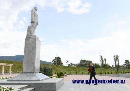 Prezident İlham Əliyev Şəkidə səfərdə olub - FOTO