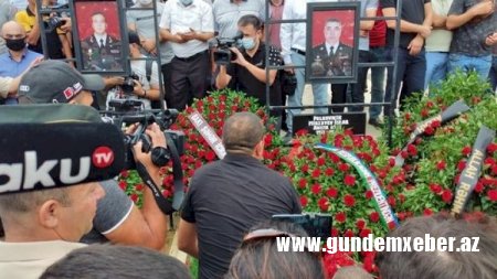 Şəhid general və polkovnik dəfn olundu - FOTOLAR