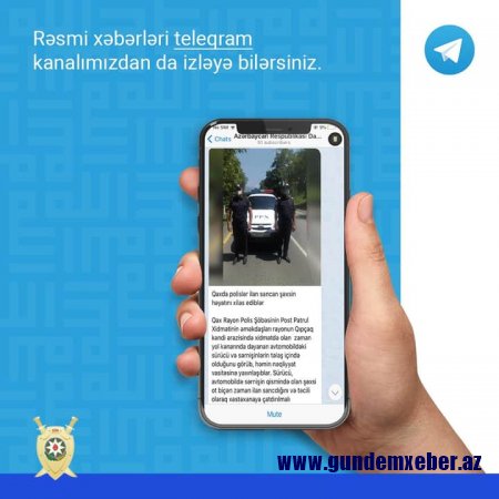 Daxili İşlər Nazirliyinin rəsmi “Telegram” səhifəsi də fəaliyyətə başlayıb