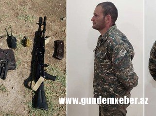 MN erməni diversantın üzərindən götürülən ləvazimatları açıqlayıb