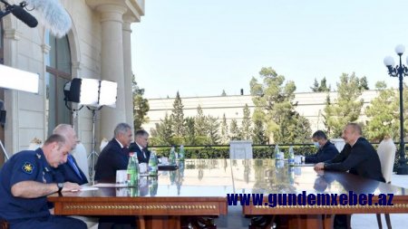 İlham Əliyev Sergey Şoyqunu qəbul etdi