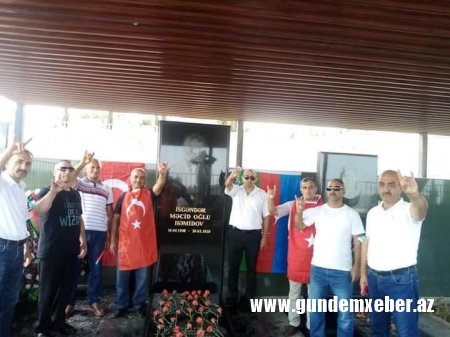Milliyətçilər Türk şəhidlərini ziyarətdən sonra, mənəvi qərargahlarına toplaşdılar - FOTOLAR