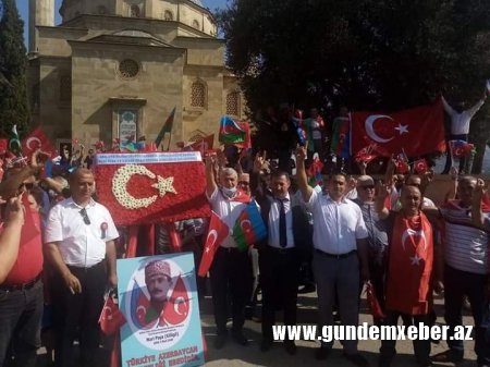 Milliyətçilər Türk şəhidlərini ziyarətdən sonra, mənəvi qərargahlarına toplaşdılar - FOTOLAR