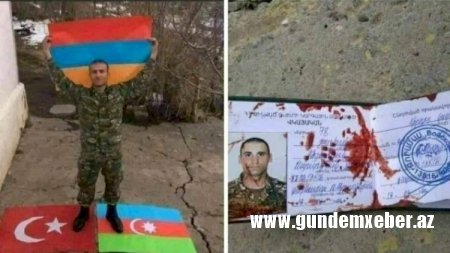 Bayraqlarımızı tapdalayan erməni komandir məhv edilib - FOTO