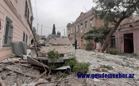 MN: Düşmən Gəncə şəhərini növbəti dəfə atəşə tutur