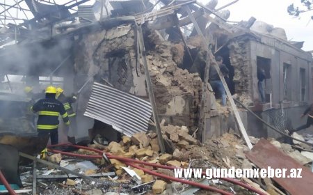 Gəncədə evə mərmi düşdü, 10 aylıq körpə yaralandı