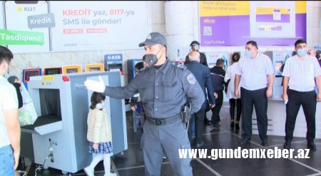 Bakı metrosunda karantin qaydalarına  əməl etməyən şəxslərə qarşı reyd keçirilib