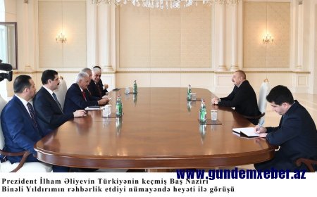 Prezident İlham Əliyev Binəli Yıldırımı qəbul edib