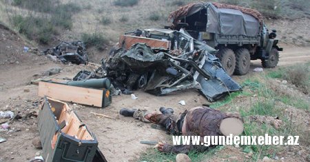 Erməni işğalçıları Şuşa yaxınlığında yüzlərlə cəsədi atıb getdi