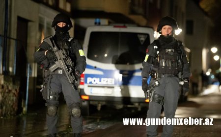 Almaniyada polislə silahlı qarşıdurma: ölən və yaralanan var