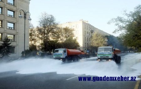 Bakıda növbəti dəfə geniş dezinfeksiya işləri aparılır