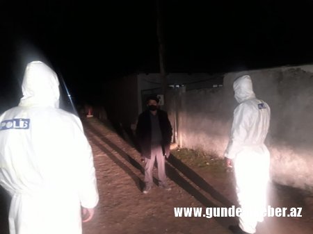 Şabranda qaydaları pozaraq yaşadıqları evi tərk edən COVİD-19 xəstələri - FOTO