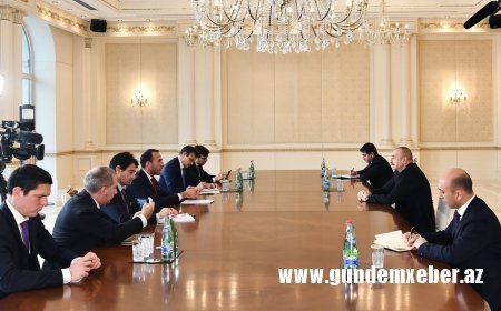 Prezident İlham Əliyev İtaliya Xarici İşlər və Beynəlxalq Əməkdaşlıq Nazirliyinin nümayəndə heyətini qəbul edib