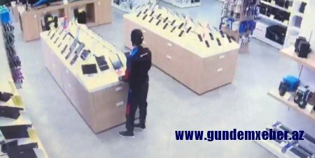 Bakıda elektronik əşyalarının satıldığı mağazalardan oğurluqlar edən şəxs saxlanılıb -FOTO