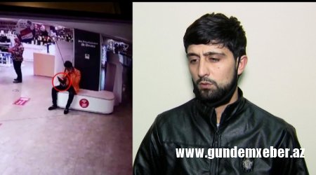 Bakıda elektronik əşyalarının satıldığı mağazalardan oğurluqlar edən şəxs saxlanılıb -FOTO