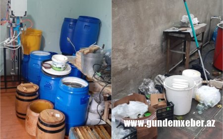 Bakıda qanunsuz fəaliyyət göstərən bal emalı sahəsi aşkarlandı