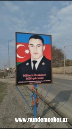 Bakının bu yolundan şəhidlərin şəkilləri yığışdırıldı - FOTO/VİDEO