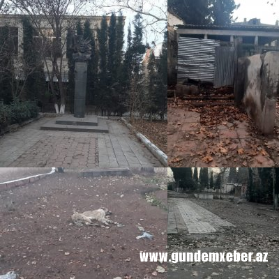 Gəncədə xaraba günə qalan Rəsulzadə parkı... - FOTO
