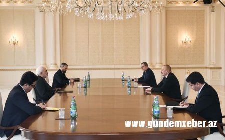 İlham Əliyev İranın xarici işlər nazirini qəbul etdi