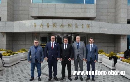 AY Partiya Başqanı Ankara Böyük şəhər Bələdiyyə Başqanı ilə görüşdü - FOTOLAR