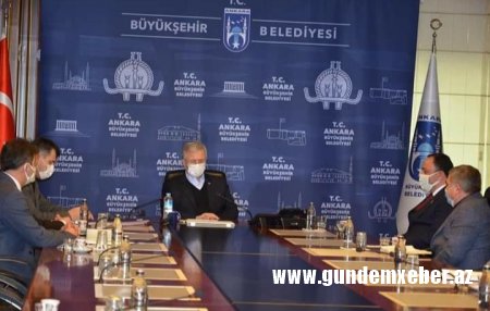 AY Partiya Başqanı Ankara Böyük şəhər Bələdiyyə Başqanı ilə görüşdü - FOTOLAR