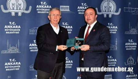 AY Partiya Başqanı Ankara Böyük şəhər Bələdiyyə Başqanı ilə görüşdü - FOTOLAR