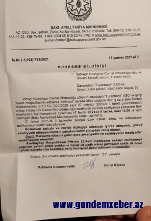 “Turan Bank” vətəndaşa necə "torba tikdi" - NARAZILIQ! 